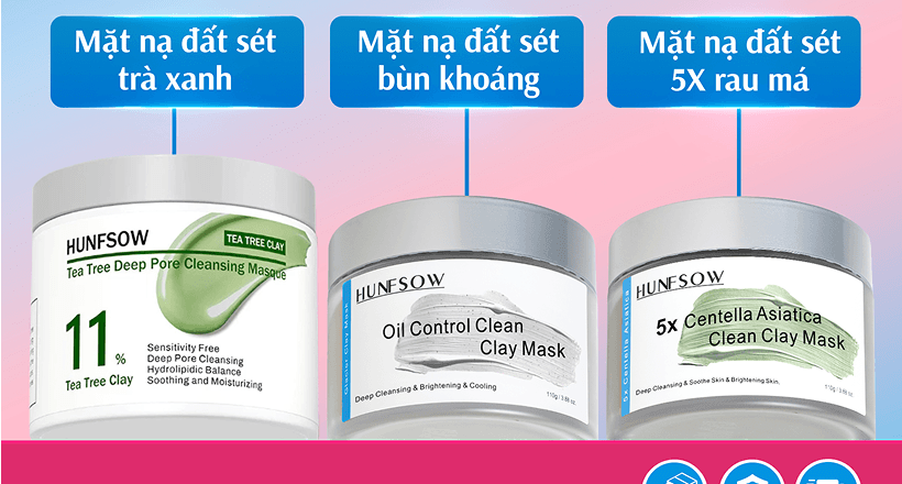 Mặt nạ đất sét Hunfsow có tốt không? Khám phá lợi ích của sản phẩm