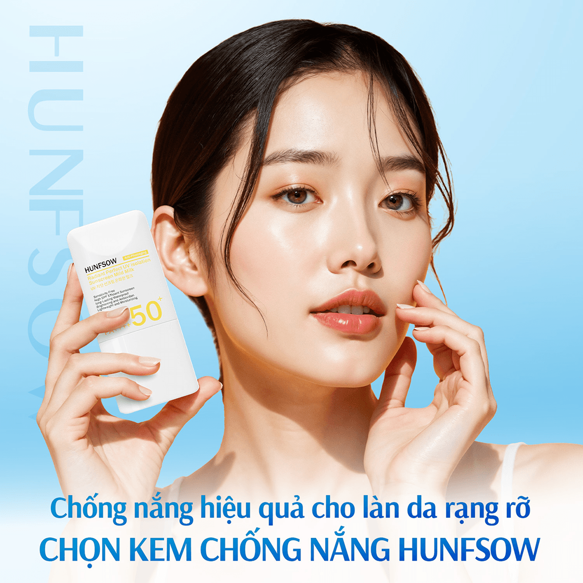Kem Chống Nắng SPF50+ PA++++ Hunfsow - Hình 3