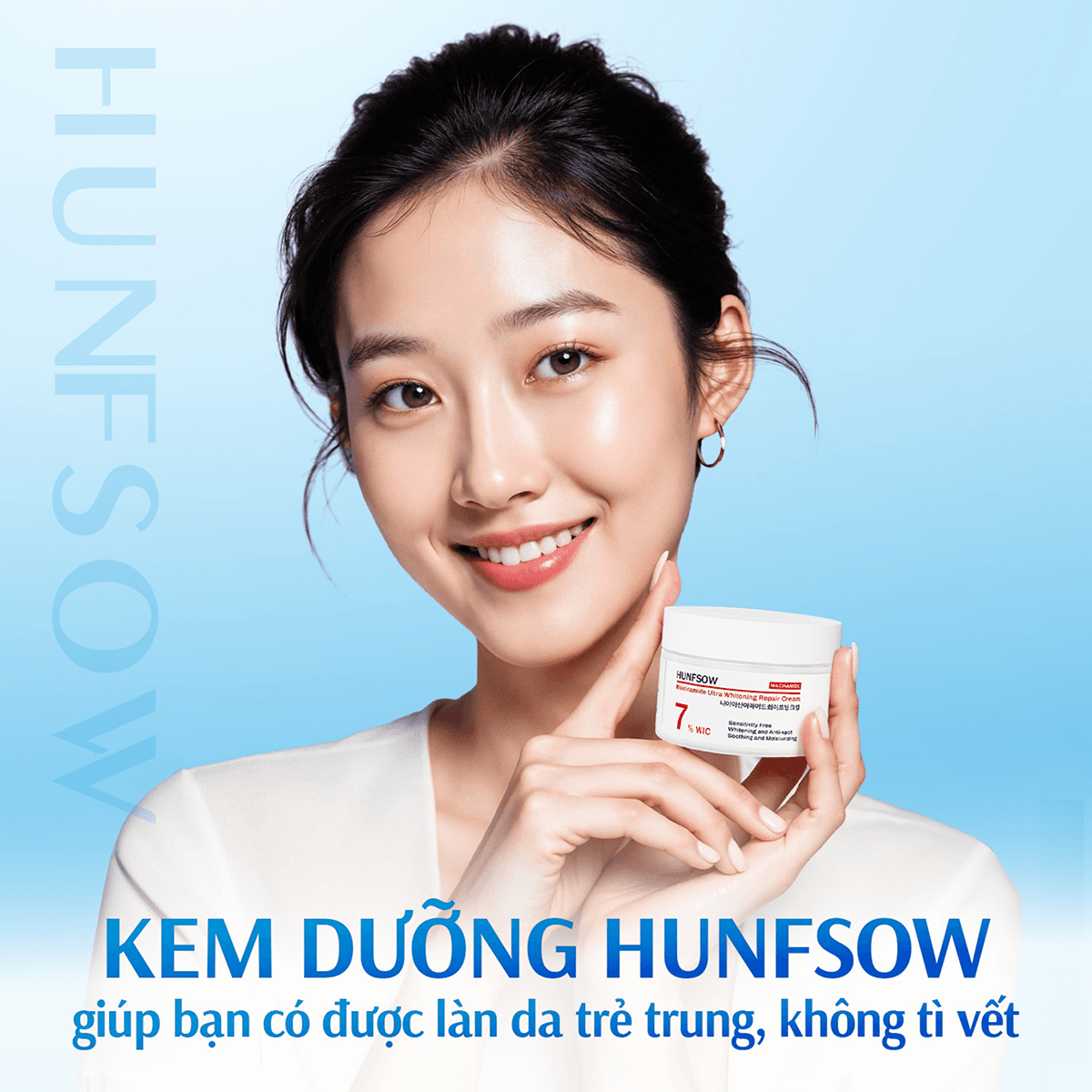 Kem Dưỡng Ẩm & Trắng Da Hunfsow - Hình 3