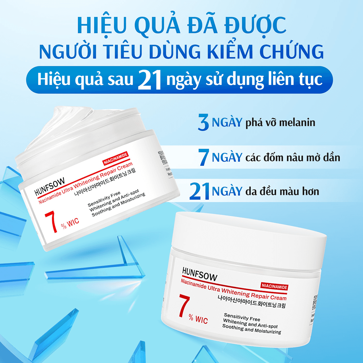 Kem Dưỡng Ẩm & Trắng Da Hunfsow - Hình 5