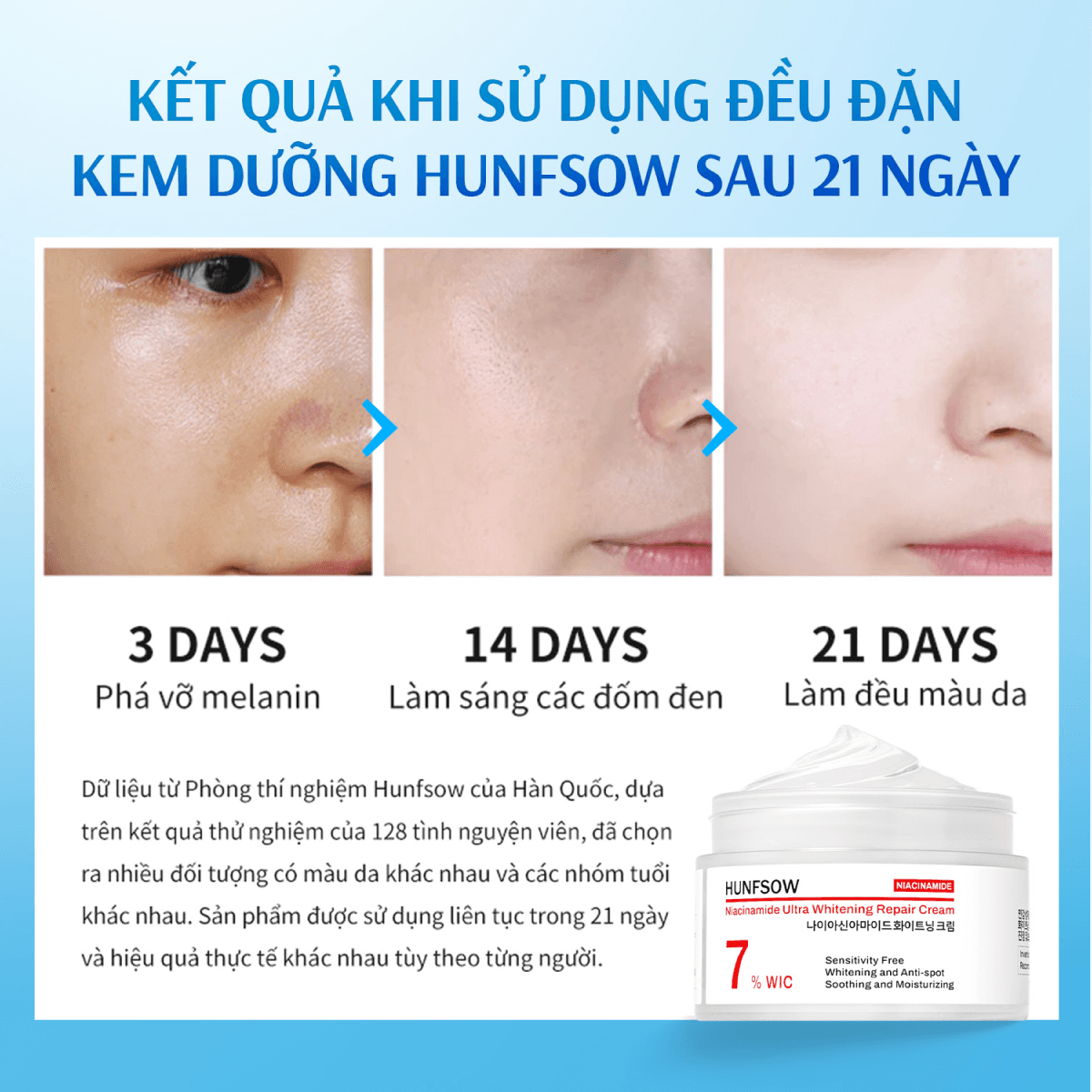 Kem Dưỡng Ẩm & Trắng Da Hunfsow - Hình 6