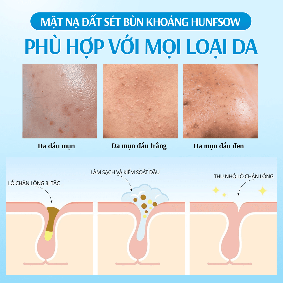 Mặt Nạ Đất Sét Bùn Khoáng Hunfsow - Hình 6