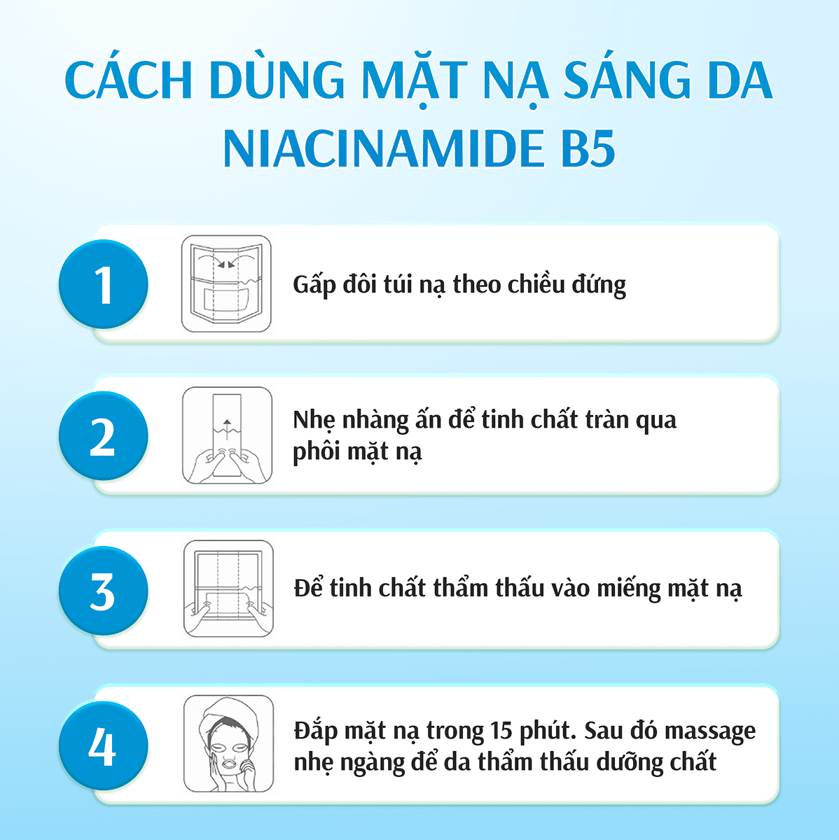 Mặt Nạ Giấy B5 & Niacinamide Hunfsow - Hình 6