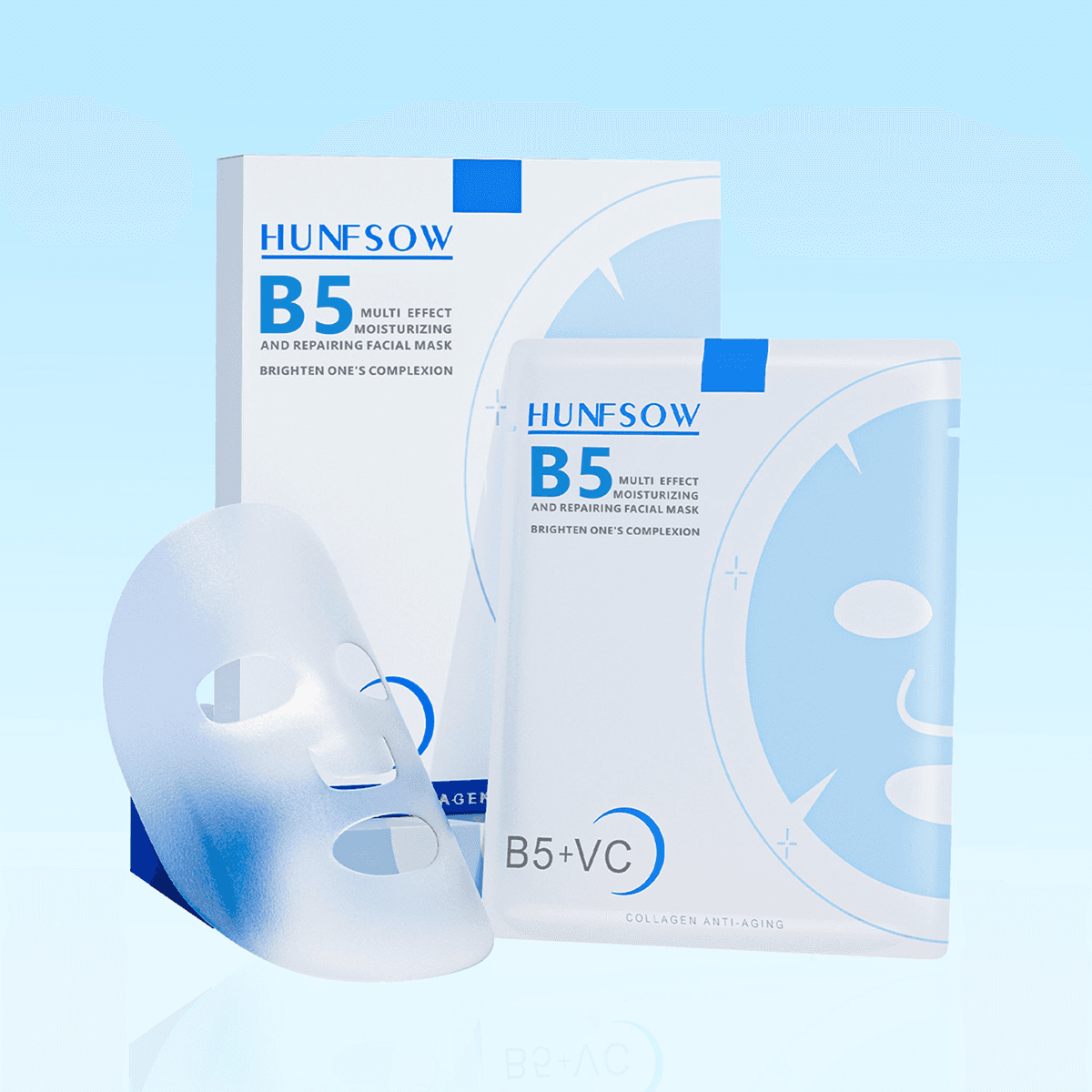 Mặt Nạ Giấy B5 & Vitamin C Hunfsow  - Hình 2