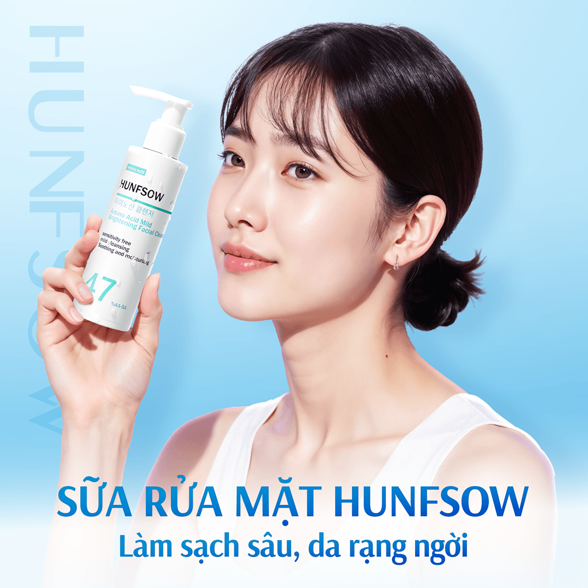 Sữa Rửa Mặt Axit Amin Hunfsow - Hình 3