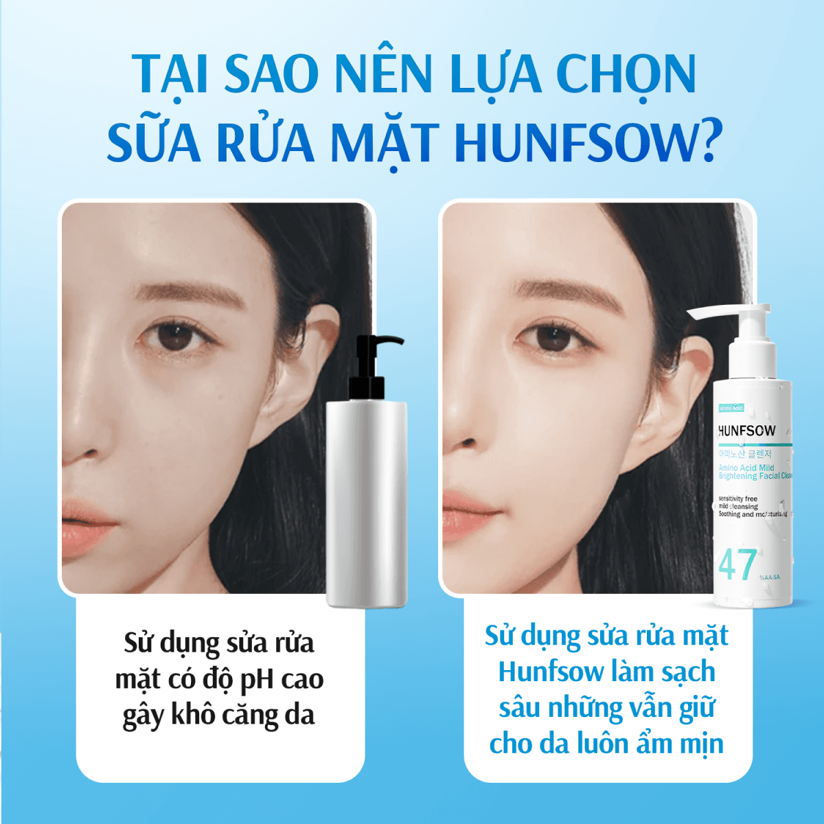 Sữa Rửa Mặt Axit Amin Hunfsow - Hình 6